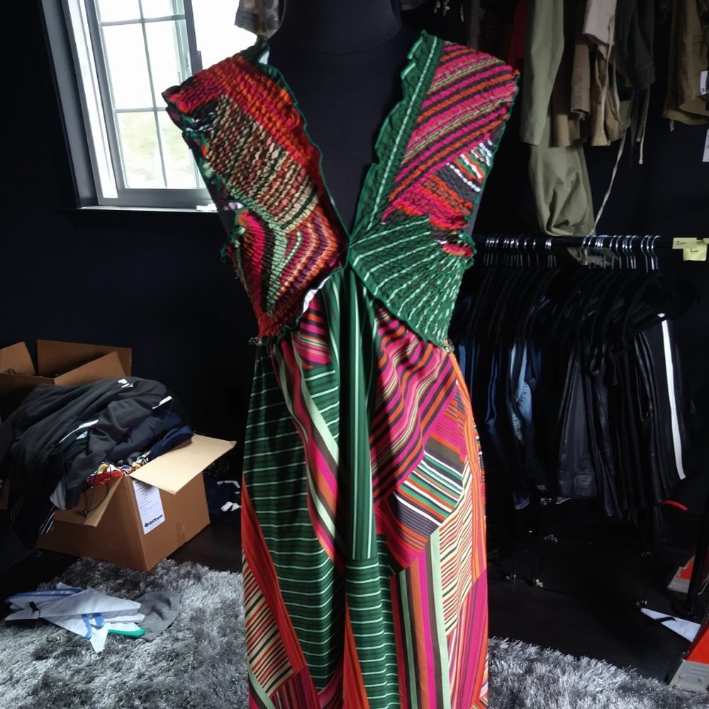 Colorful Striped Dress